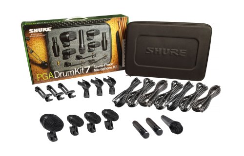 Shure PGADRUMKIT7 7 Piece Microphone Set For Drum Kit