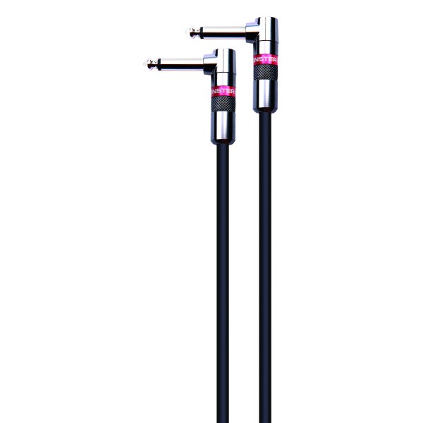 Monster CLAS-I-0.75DAWW Prolink Monster Classic 1/4" Instrument Cable. 8 in - Right Angle to Same