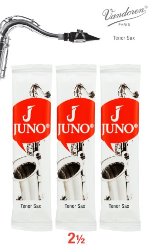 JUNO JSR7125/3 Tenor Saxophone Reeds #2.5. (3 Reed Card)