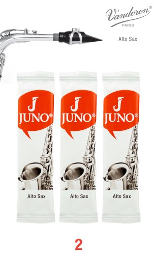 JUNO JR612/3 Alto Saxophone Reeds #2. (3 Reed Card)