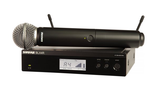 Shure BLX24R/SM58-H10 Wireless Rack-Mount Vocal System With SM58. H10 Band