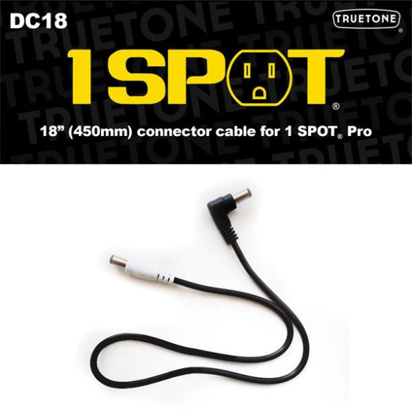 True Tone DC18 18" Connector Cable For 1 Spot. Pro