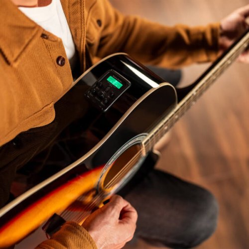 Washburn WA90CEVSB Dreadnought Acoustic Electric Guitar. Tobacco Burst