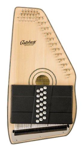 Oscar Schmidt OS120CNE 21 Chord Acoustic Electric Auto Harp. Natural Spruce