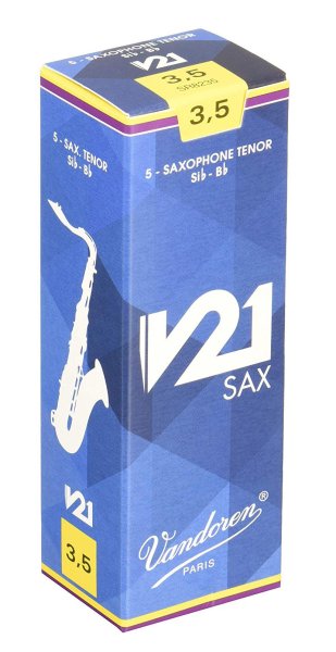 Vandoren SR8235 Tenor Saxophone V21 Reeds Strength #3.5. (Box of 5)