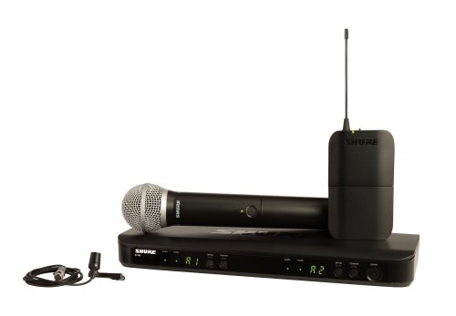 Shure BLX1288/CVL-H9 Wireless Combo System with PG58 Handheld and CVL Lavalier. H9 Band