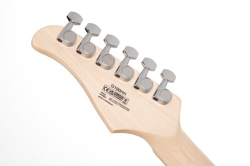 Cort G100 HH G Series Double Cutaway Electric Guitar. Open Pore Walnut