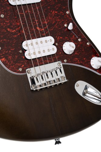 Cort G100 HH G Series Double Cutaway Electric Guitar. Open Pore Walnut