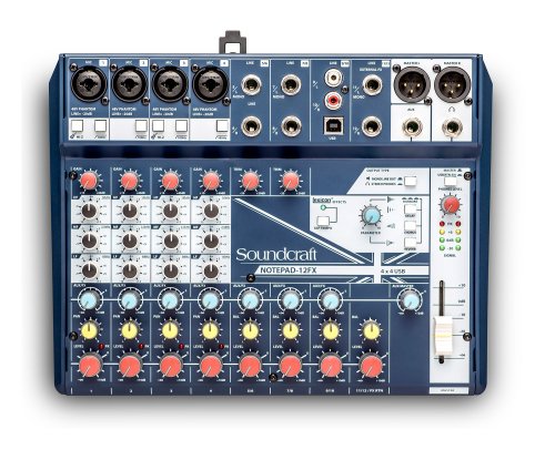 Soundcraft NOTEPAD-12FX Small Format 12 Channel Analog Mixing Console