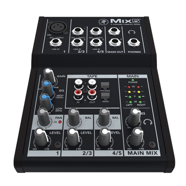 Mackie MIX5 5-Channel Compact Mixer