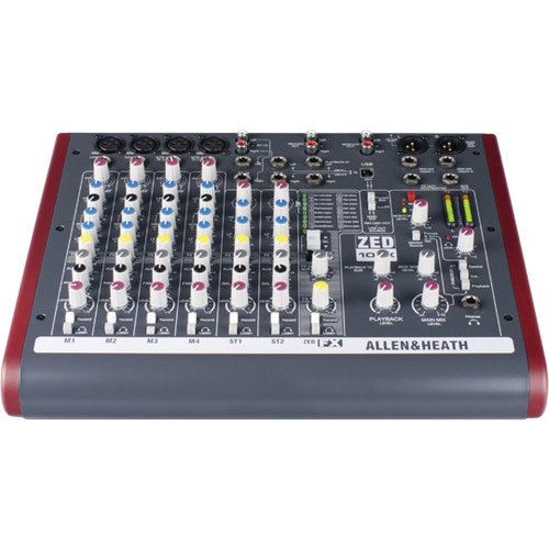 10-Channel Mixer with USB Audio Interface and Effects