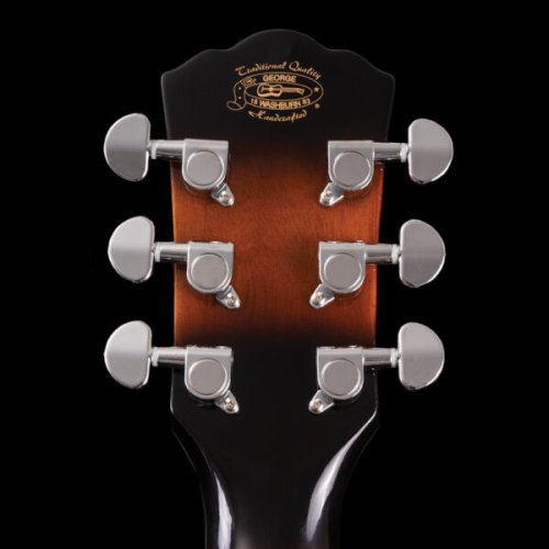 Washburn EA15 Festival Series Mini Jumbo Cutaway Acoustic Electric Guitar. Tobacco Burst