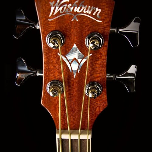Washburn AB5 Cutaway Acoustic Electric Bass Guitar. Natural