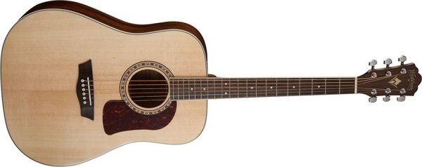Washburn D10S Heritage 10 Series Dreadnought Acoustic Guitar. Natural