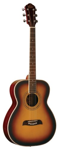 Oscar Schmidt OF2TS-A Folk Acoustic Guitar. Tobacco Sunburst