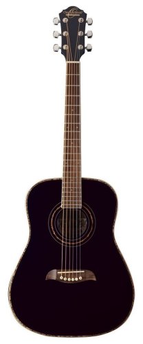 Oscar Schmidt OG1B-A 3/4 Dreadnought Acoustic Guitar. Black