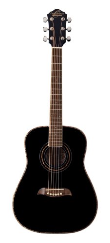 Oscar Schmidt OGHSB-A 1/2 Dreadnought Acoustic Guitar. Black