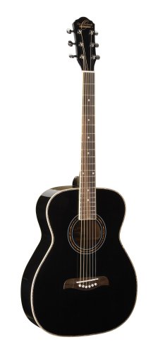 Oscar Schmidt OF2B-A Folk Acoustic Guitar. Black