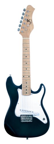 J Reynolds JRPKSTBK Mini Electric Guitar Pack. Black
