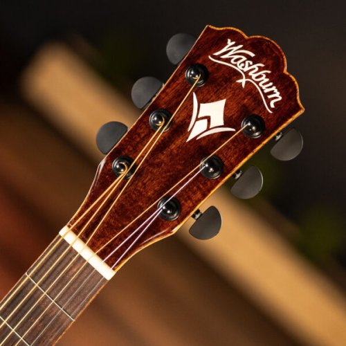 Washburn G55CE Comfort Deluxe 55 Series Grand Auditorium Cutaway Acoustic Electric Guitar. Koa