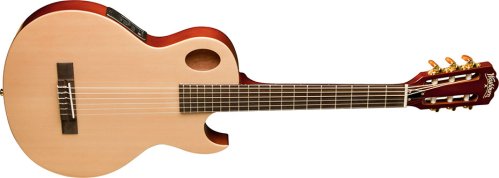 Washburn EACT42S Festival Series Nylon String Cutaway Classical Acoustic Electric Guitar. Natural