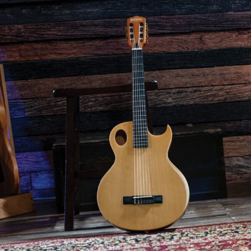 Washburn EACT42S Festival Series Nylon String Cutaway Classical Acoustic Electric Guitar. Natural
