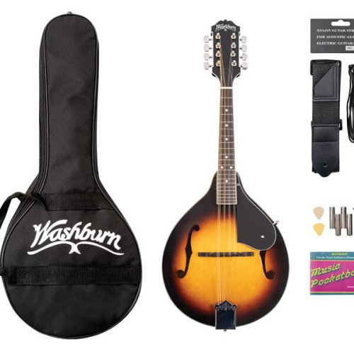 Washburn M1 Pack Americana Series A-Style Mandolin Pack. Sunburst