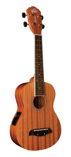 Oscar Schmidt OU2TE-A Tenor Ukulele W/Pre Amp. Natural Mahogany