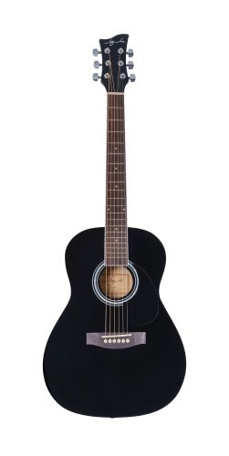 Jay Turser JJ43-BK-A Jay-Jr Series 3/4 Size Dreadnought Acoustic Guitar. Black