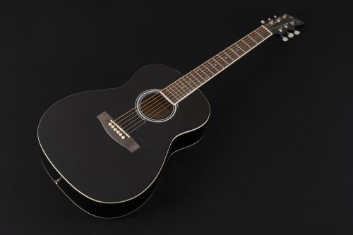 Jay Turser JJ43-BK-A Jay-Jr Series 3/4 Size Dreadnought Acoustic Guitar. Black