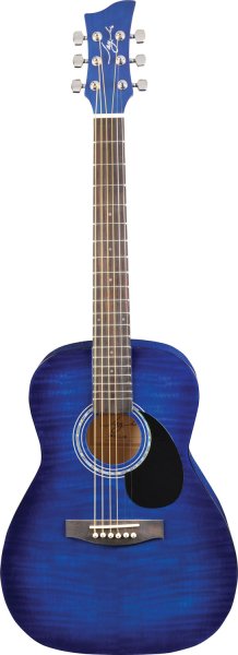 Jay Turser JJ43F-BSLB-A Jay Jr Series 3/4 Size Dreadnought Acoustic Guitar. Blue Sunburst