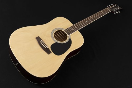 Jay Turser JJ45-N-A Jay Jr Series Dreadnought Acoustic Guitar. Natural