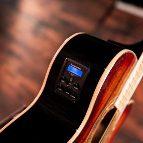 Washburn EA55G-A Festival Series Cutaway Acoustic/Electric Guitar. Koa Burst