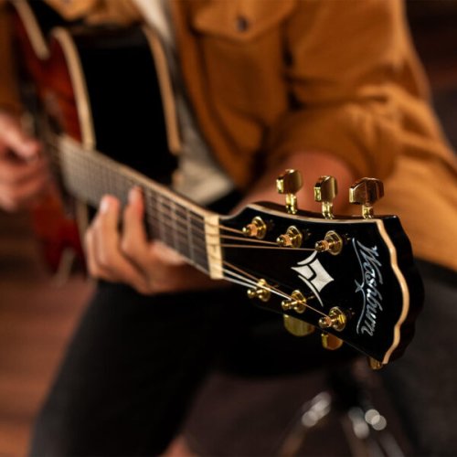 Washburn EA55G-A Festival Series Cutaway Acoustic/Electric Guitar. Koa Burst