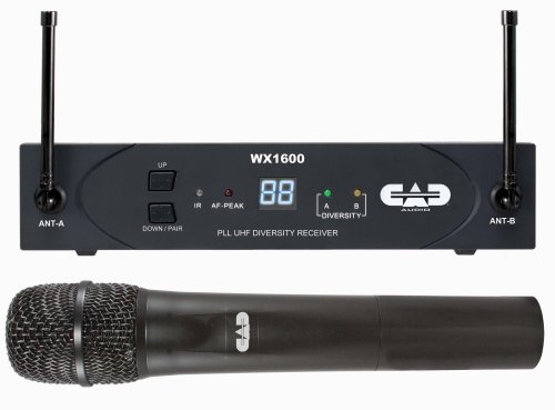 CAD Audio WX1600G UHF Wireless Cardioid Dynamic Handheld Microphone System. Band G