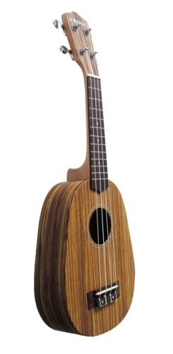 Suzuki SUKS-PA-ZB 21″ Soprano Ukulele with Padded Bag. Zebrawood