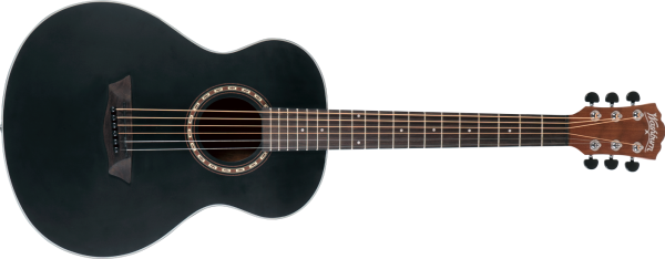 Washburn G-Mini 5 Apprentice Series 7/8 Size Acoustic Guitar. Black Matte