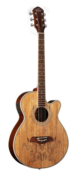 Oscar Schmidt OU10CESM Concert Acoustic Electric Cutaway. Spalted Maple