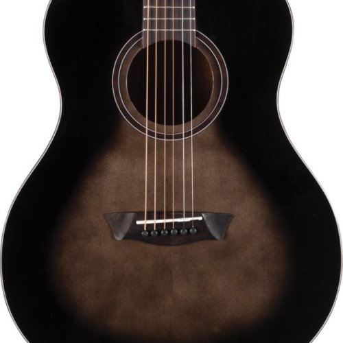 Washburn Novo S9 Bella Tono Studio Acoustic Guitar. Gloss Charcoal Burst