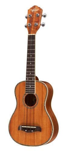 Oscar Schmidt OU5-R Concert Ukulele W/Pre Amp. Natural Koa