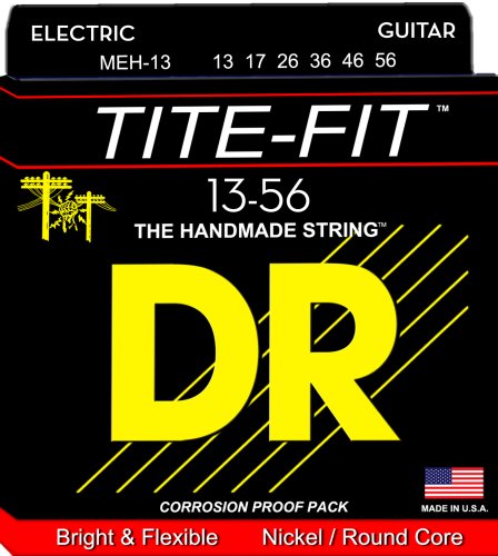 DR Strings MEH-13 Tite-Fit Electric Guitar Nickel Round Core. 13-56