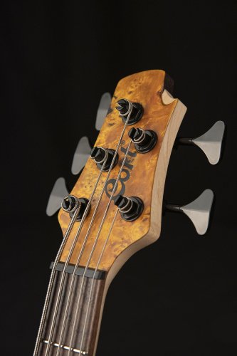 Cort A5PLUSSCAOP Artisan Series A5 Plus SC Bass Guitar. Amber Open Pore
