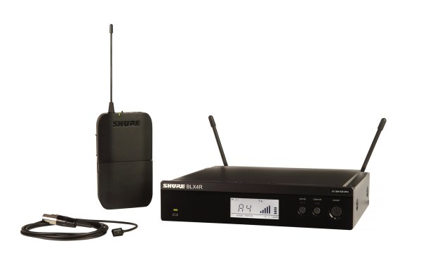 Shure BLX14R/W93-H11 Wireless Rack-Mount Presenter System with WL93 Lav Mic. H11 Band