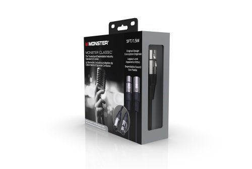 Monster CLAS-M-5WW Classic Microphone Cable. 5'