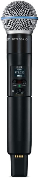 Shure SLXD2/B58-J52 Handheld Transmitter with Beta 58A Capsule. J52 Band