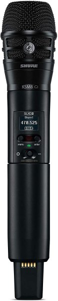 Shure SLXD2/K8B-H55 Handheld Transmitter with KSM8 Dualdyne Capsule. H55 Band
