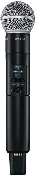 Shure SLXD2/SM58-H55 Handheld Transmitter with SM58 Capsule. H55 Band