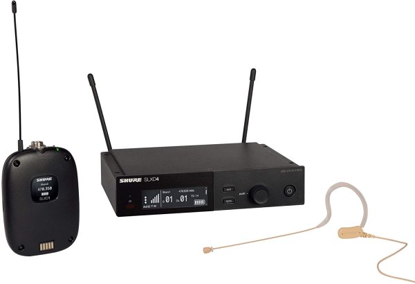 Shure SLXD14/153T-G58 Wireless System with SLXD1 Transmitter and MX153T Headworn Mic. G58 Band
