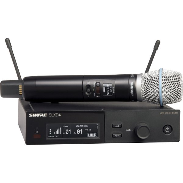 Shure SLXD24/B87A-H55 Wireless System with Beta 87 Handheld Transmitter. H55 Band