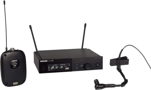 Shure SLXD14/98H-H55 Wireless System with SLXD1 and Beta 98H/C Mini Instrument Microphone. H55 Band